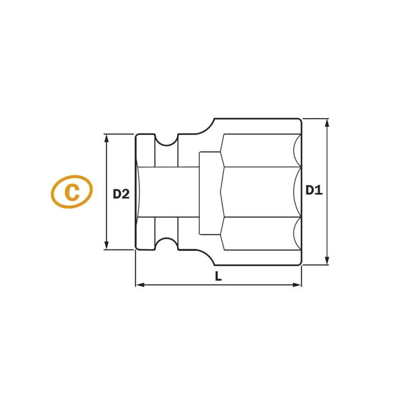 3/8" Impact Socket 6PT&12PT