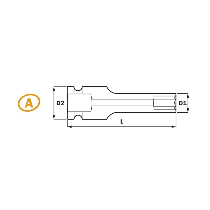 3/8" Deep Impact Socket 6PT&12PT