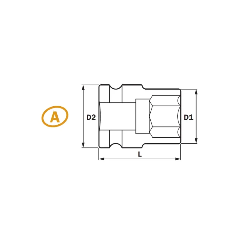 3/8" Magent Socket  6PT