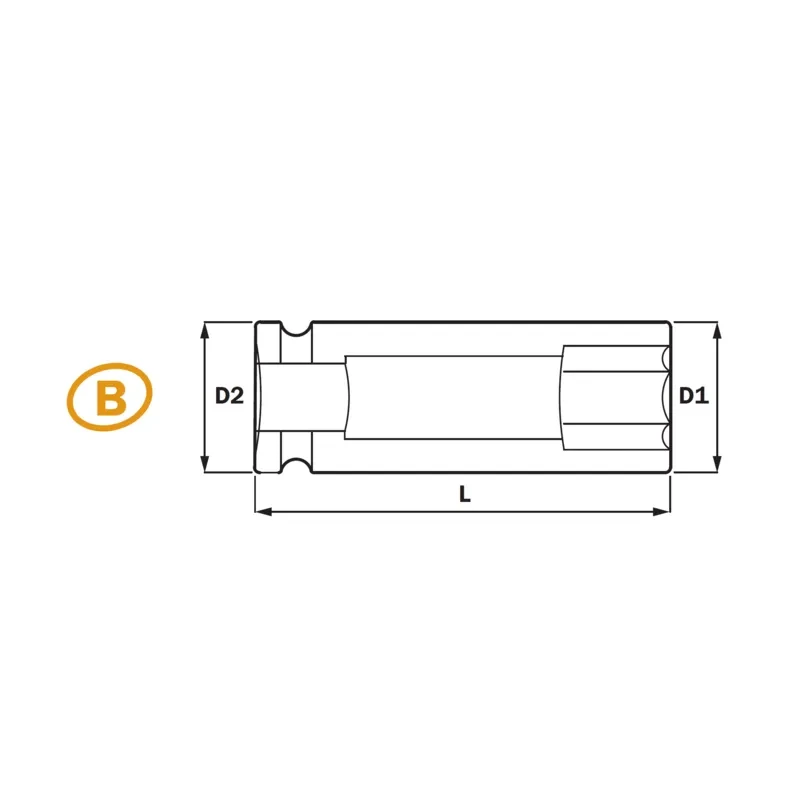 3/8" Deep Impact Socket 6PT&12PT
