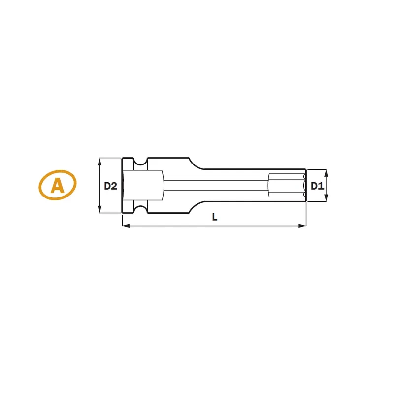 1/2" 深度衝擊套筒 (MM) 6PT&12PT