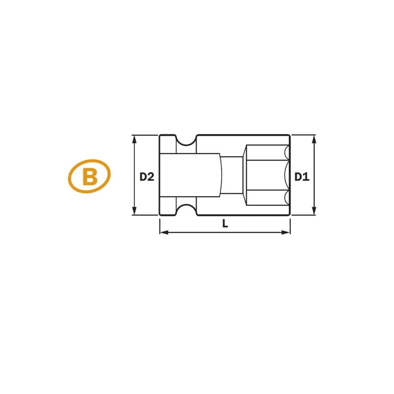 1/4" Extra Short Socket  6PT&12PT